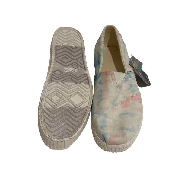 TOMS Alpargata Tie Dye Print Slip On Flats Size 9 NEW - Picture 3 of 7